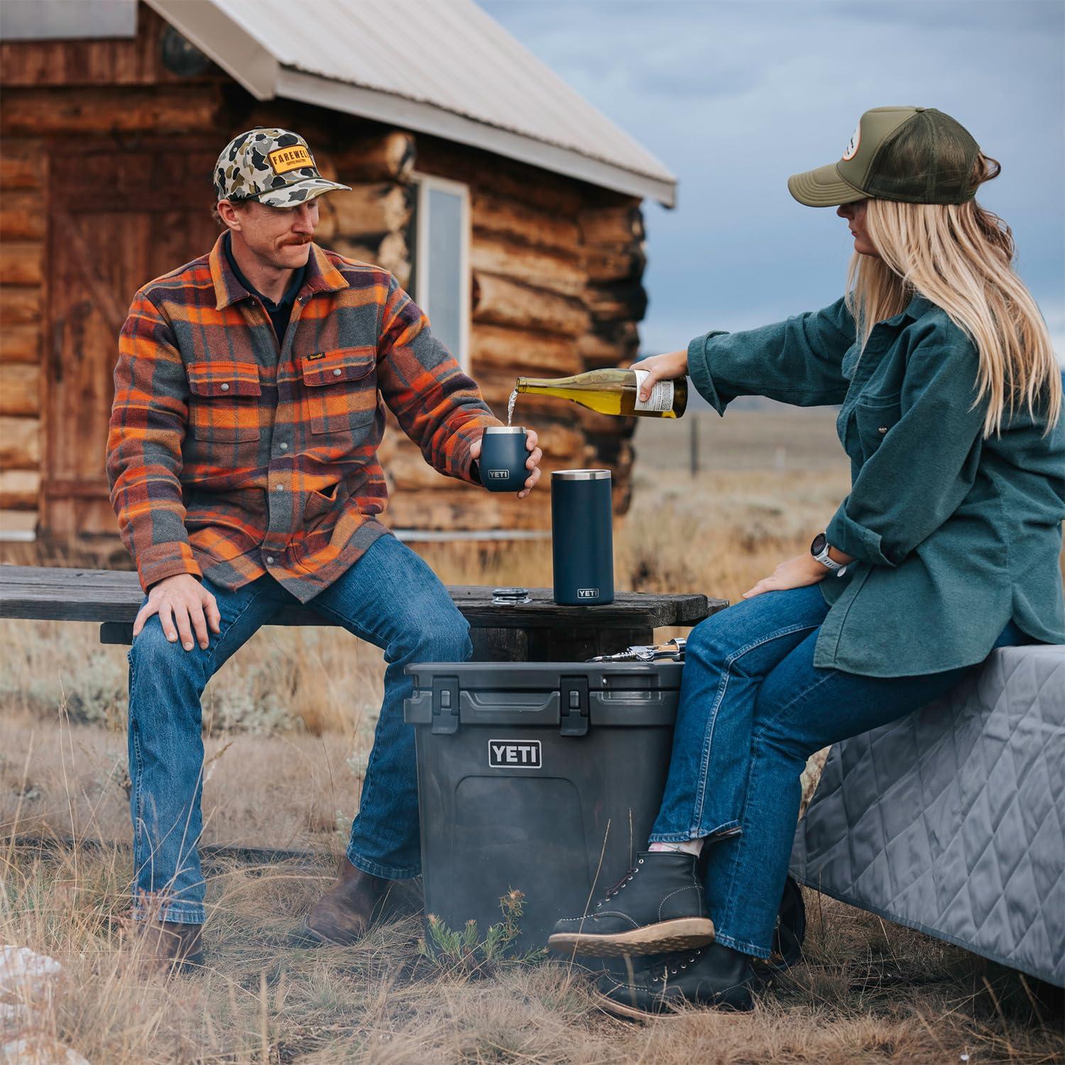 imageYETI Rambler Wine Chiller 2 Rambler 10 oz Wine Tumbler Vacuum Insulated Stainless Steel with MagSlider Lid Navy