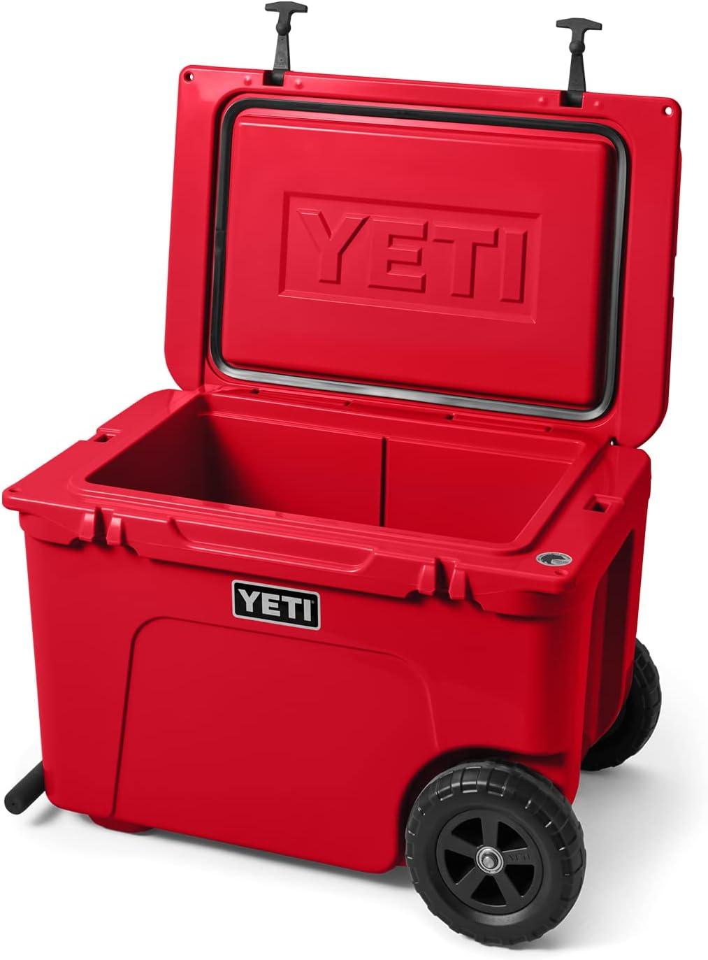 imageYETI Tundra Haul Portable Wheeled CoolerRescue Red