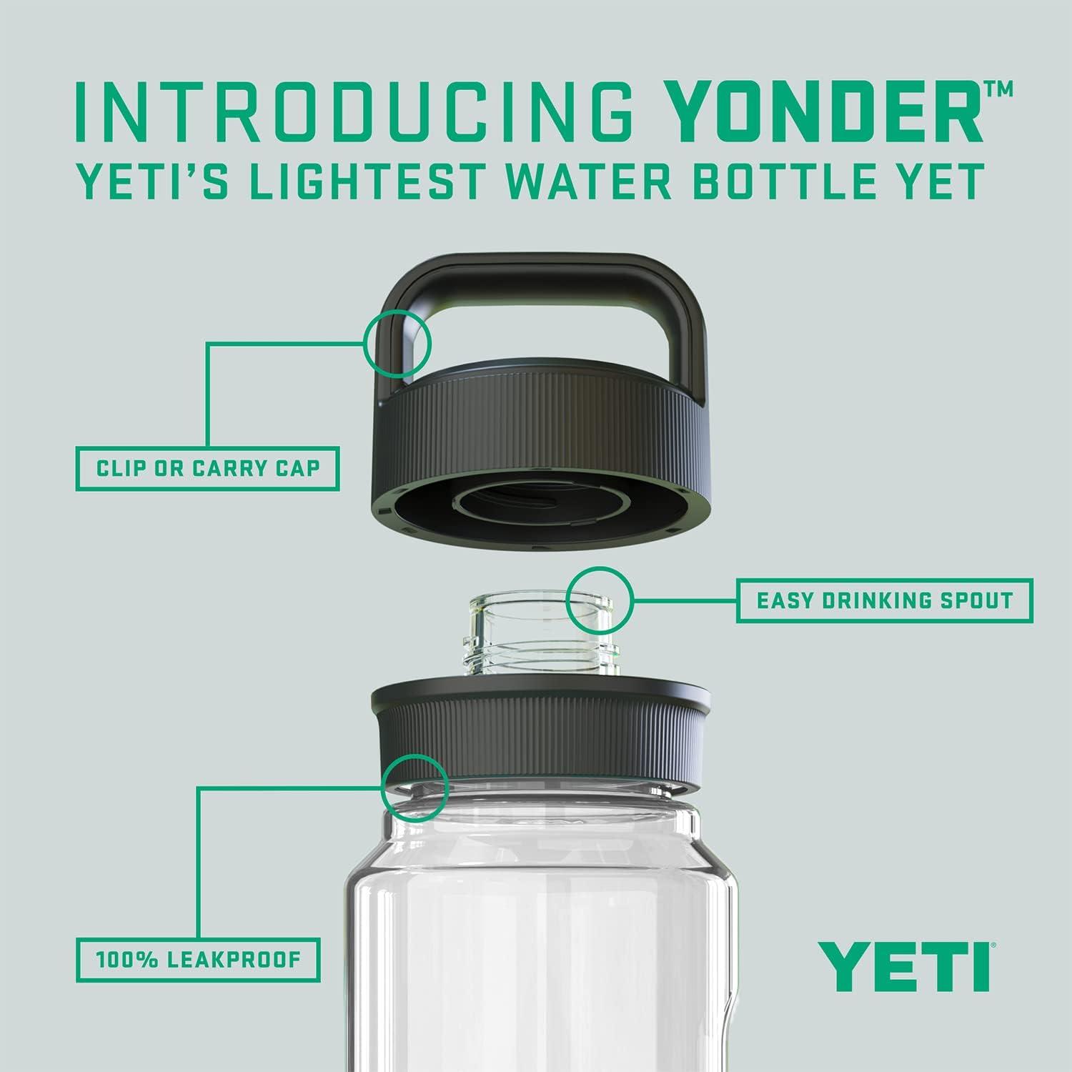 imageYETI Yonder Water Bottle with Yonder Chug Cap Lightweight Leakproof and BPAFreeClear