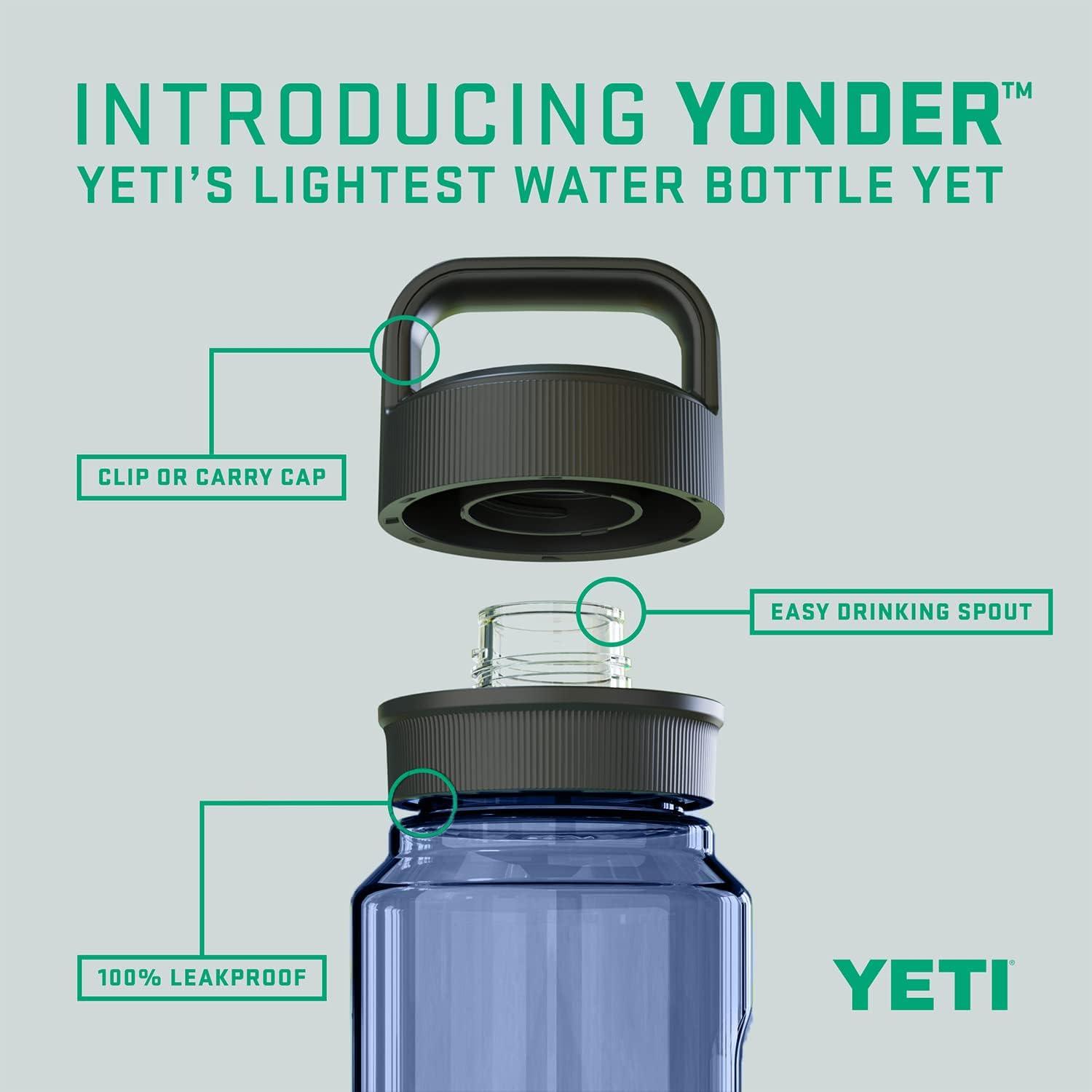 imageYETI Yonder Water Bottle with Yonder Chug Cap Lightweight Leakproof and BPAFreeNavy