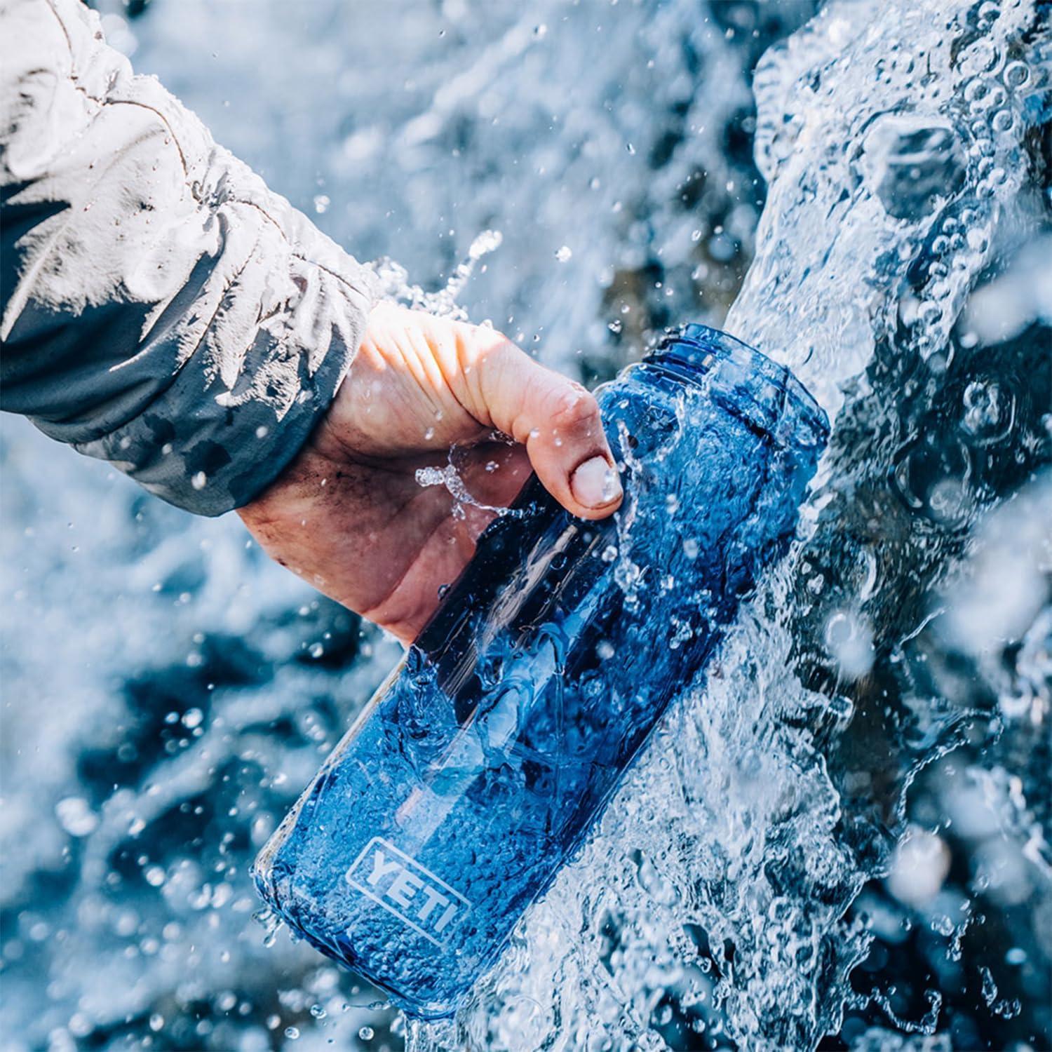 imageYETI Yonder Water Bottle with Yonder Chug Cap Lightweight Leakproof and BPAFreePower Pink