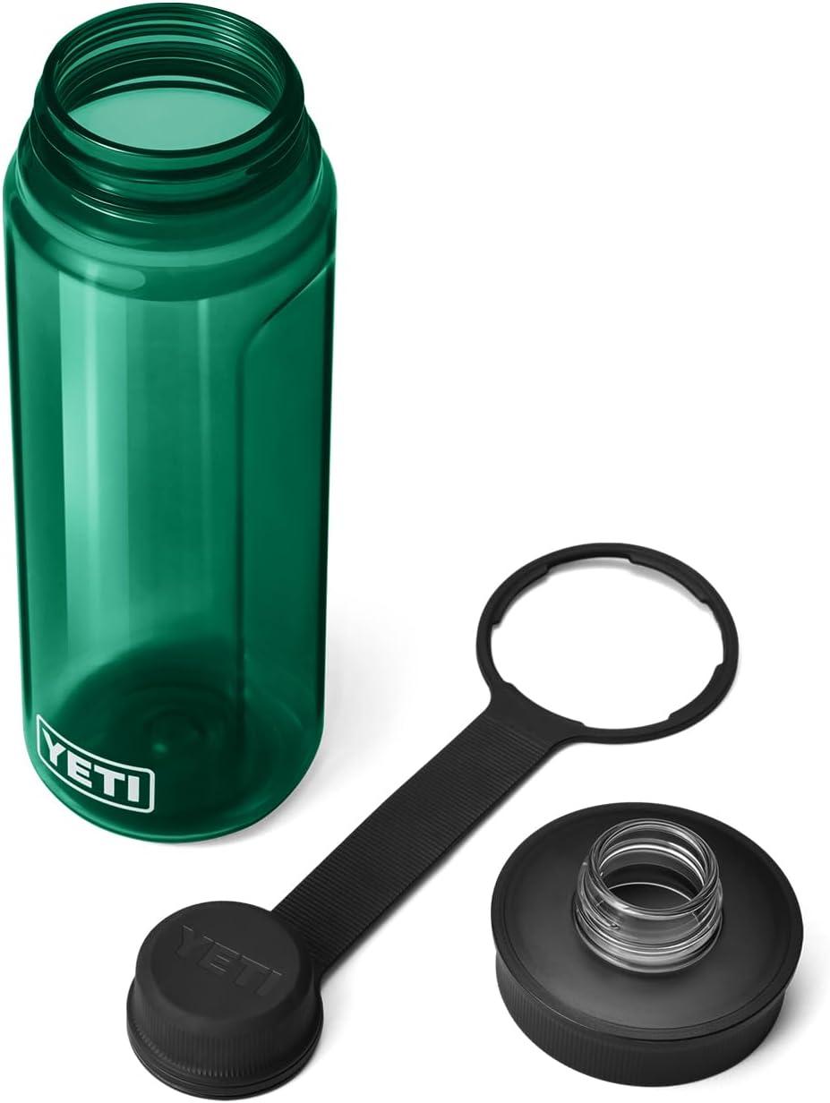 imageYETI Yonder Water Bottle with Yonder Tether Cap Lightweight Leakproof and BPAFreeBlack Forest Green