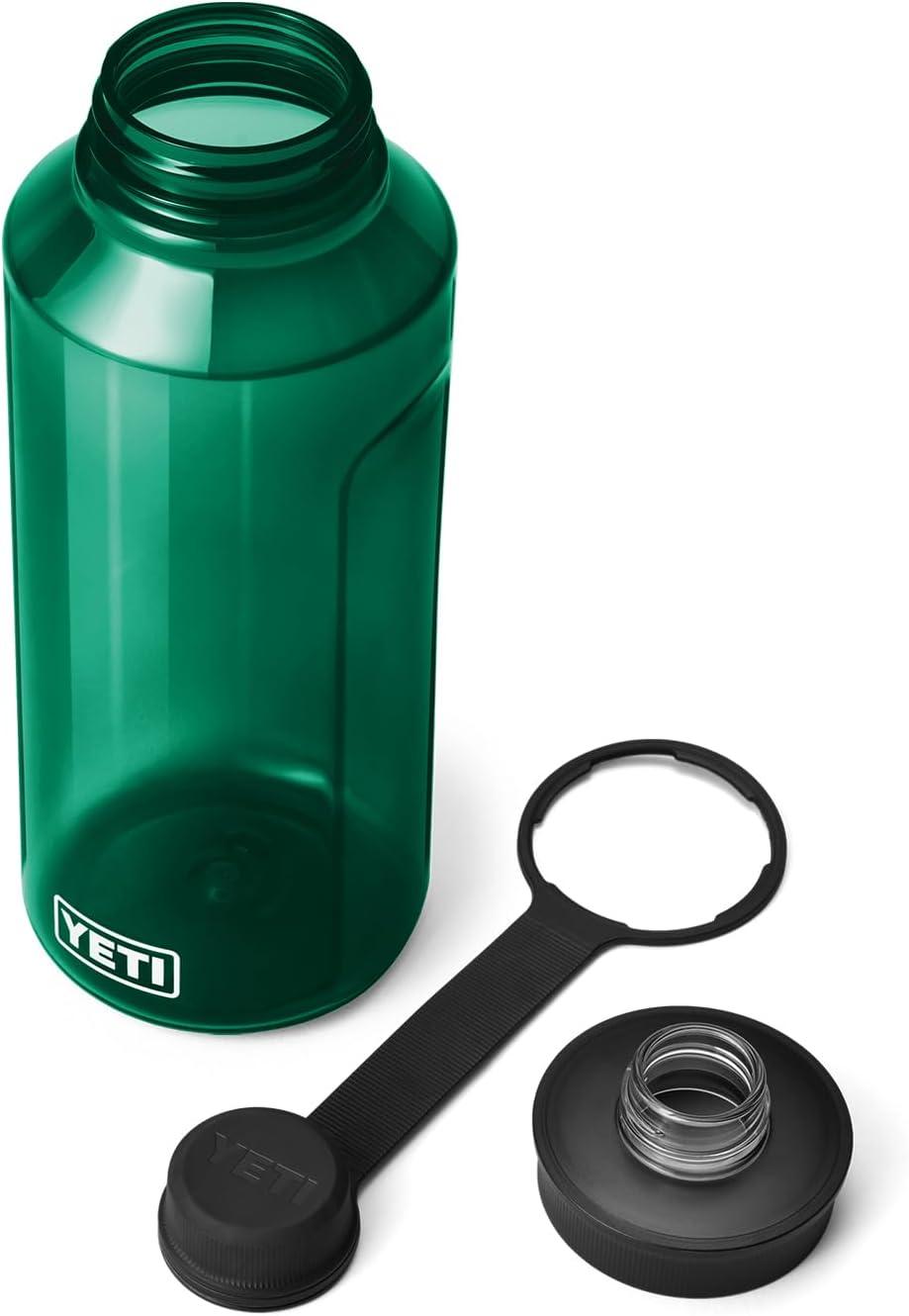 imageYETI Yonder Water Bottle with Yonder Tether Cap Lightweight Leakproof and BPAFreeBlack Forest Green
