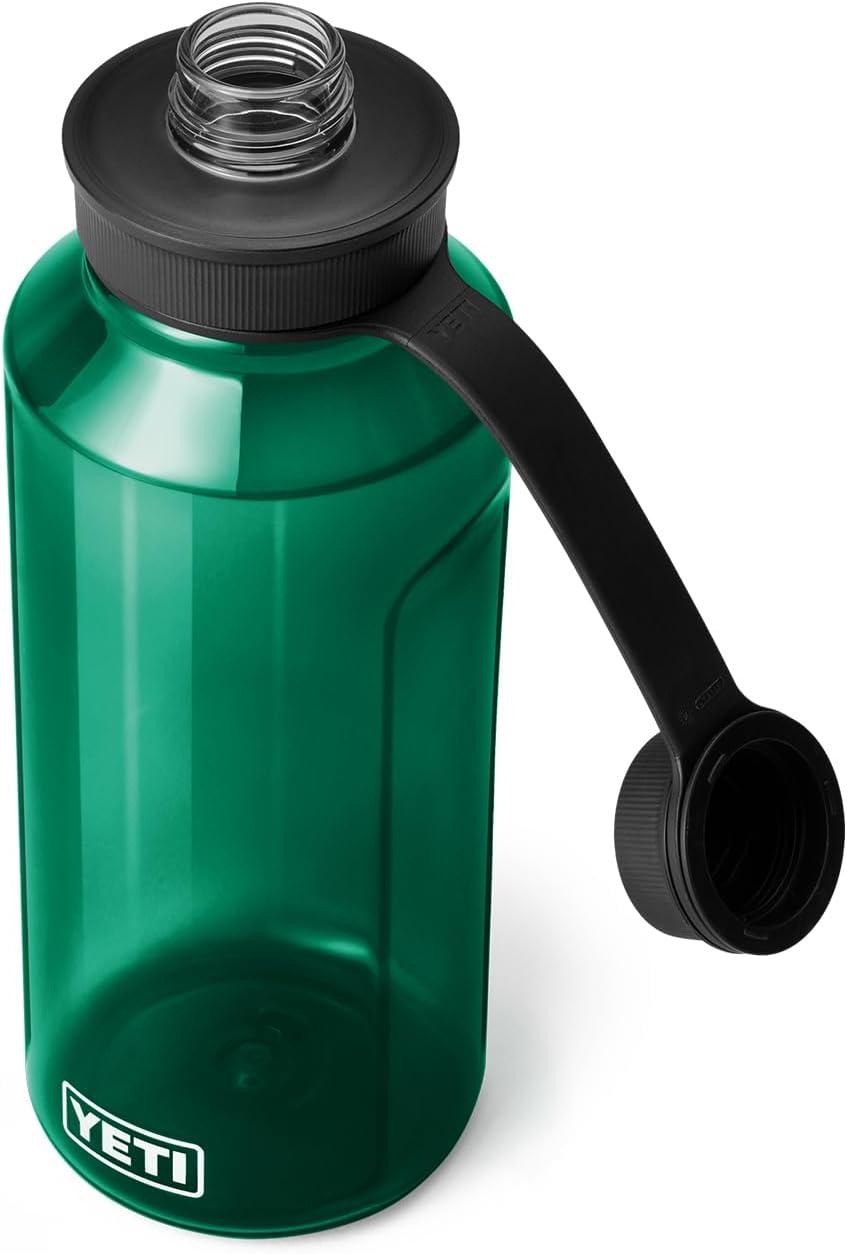 imageYETI Yonder Water Bottle with Yonder Tether Cap Lightweight Leakproof and BPAFreeBlack Forest Green