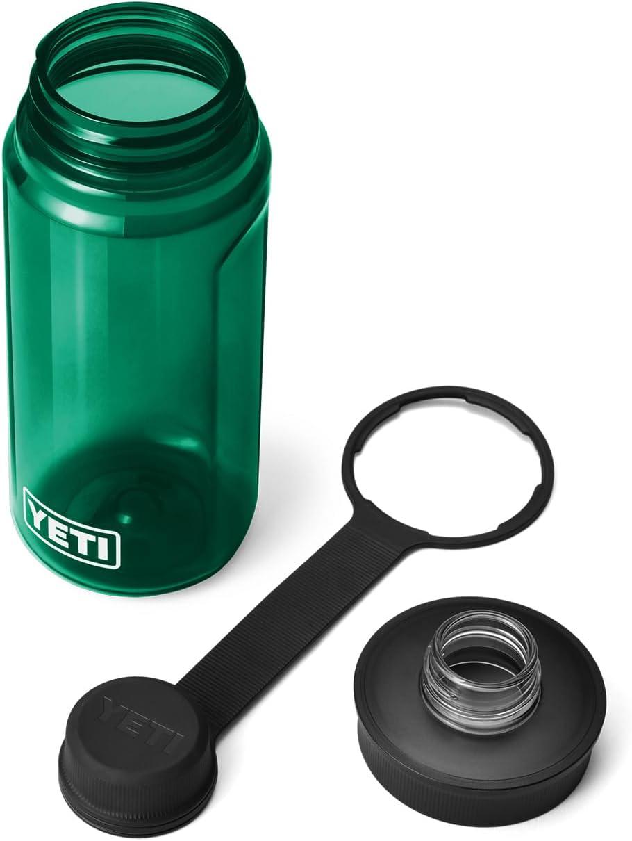 imageYETI Yonder Water Bottle with Yonder Tether Cap Lightweight Leakproof and BPAFreeBlack Forest Green