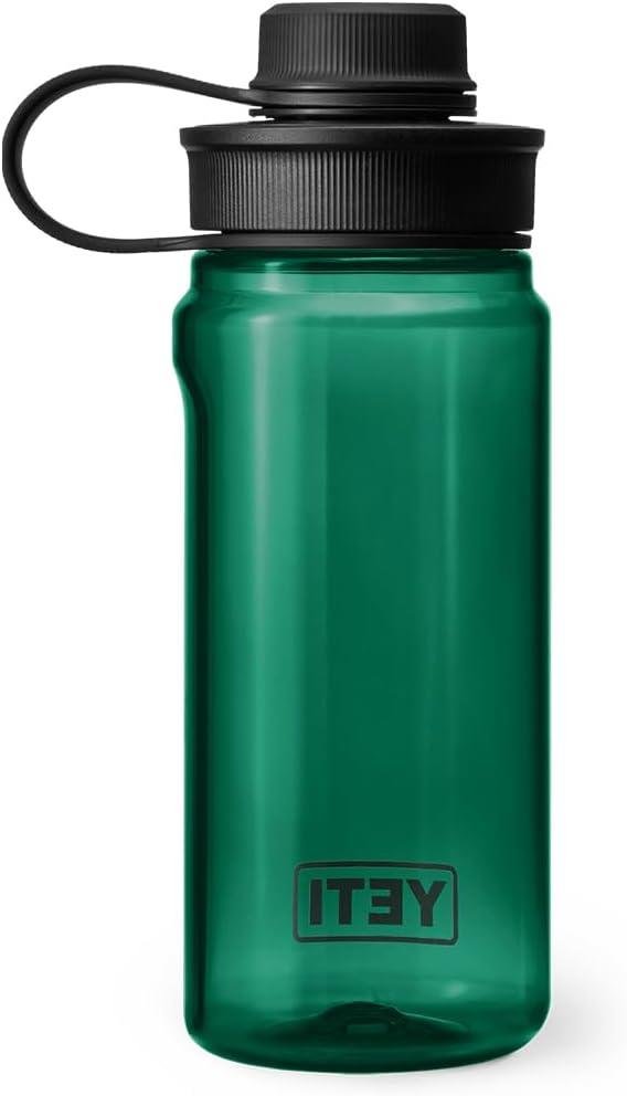 imageYETI Yonder Water Bottle with Yonder Tether Cap Lightweight Leakproof and BPAFreeBlack Forest Green