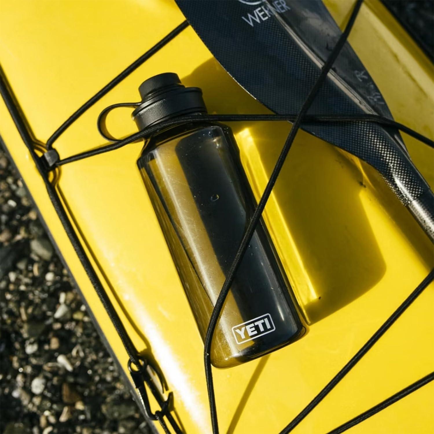 imageYETI Yonder Water Bottle with Yonder Tether Cap Lightweight Leakproof and BPAFreeBlack Forest Green