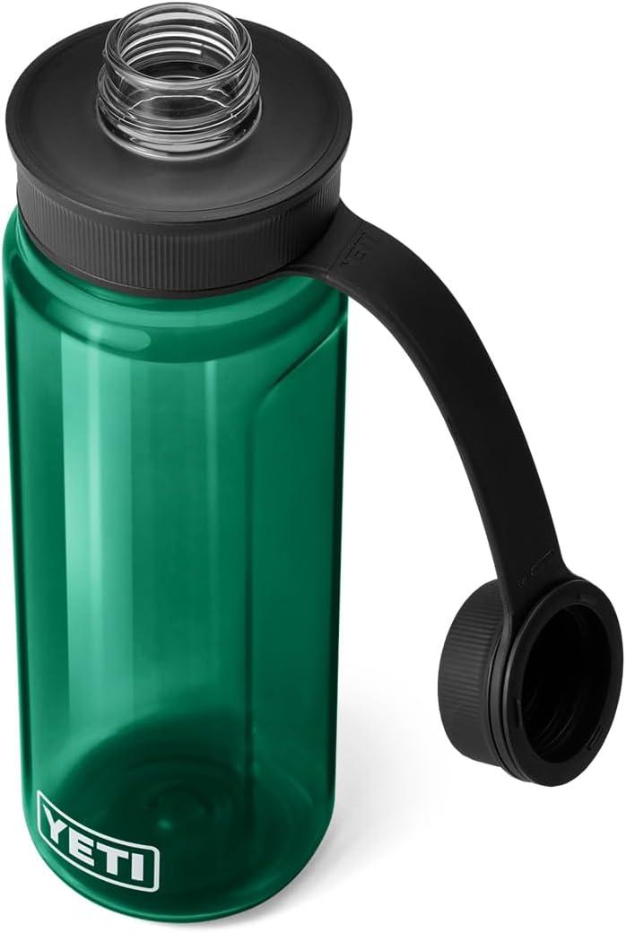 imageYETI Yonder Water Bottle with Yonder Tether Cap Lightweight Leakproof and BPAFreeBlack Forest Green