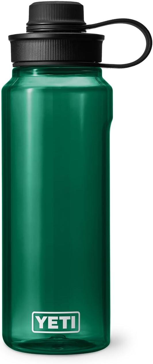 imageYETI Yonder Water Bottle with Yonder Tether Cap Lightweight Leakproof and BPAFreeBlack Forest Green