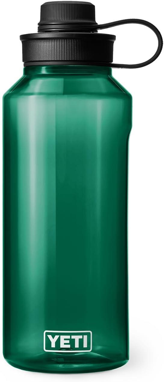 imageYETI Yonder Water Bottle with Yonder Tether Cap Lightweight Leakproof and BPAFreeBlack Forest Green