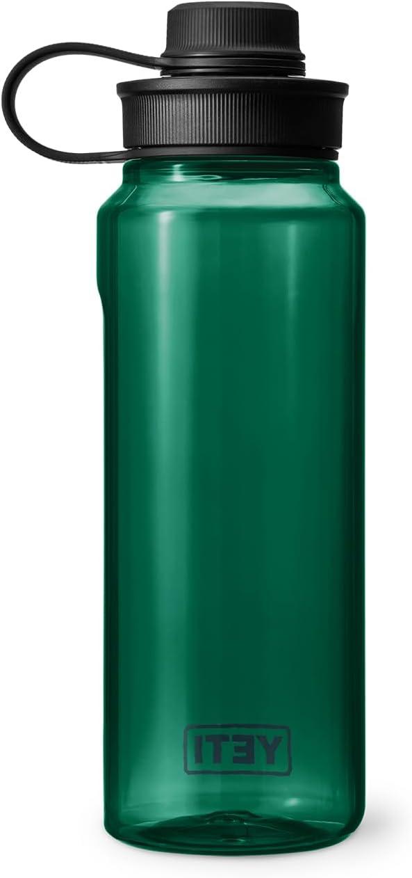 imageYETI Yonder Water Bottle with Yonder Tether Cap Lightweight Leakproof and BPAFreeBlack Forest Green
