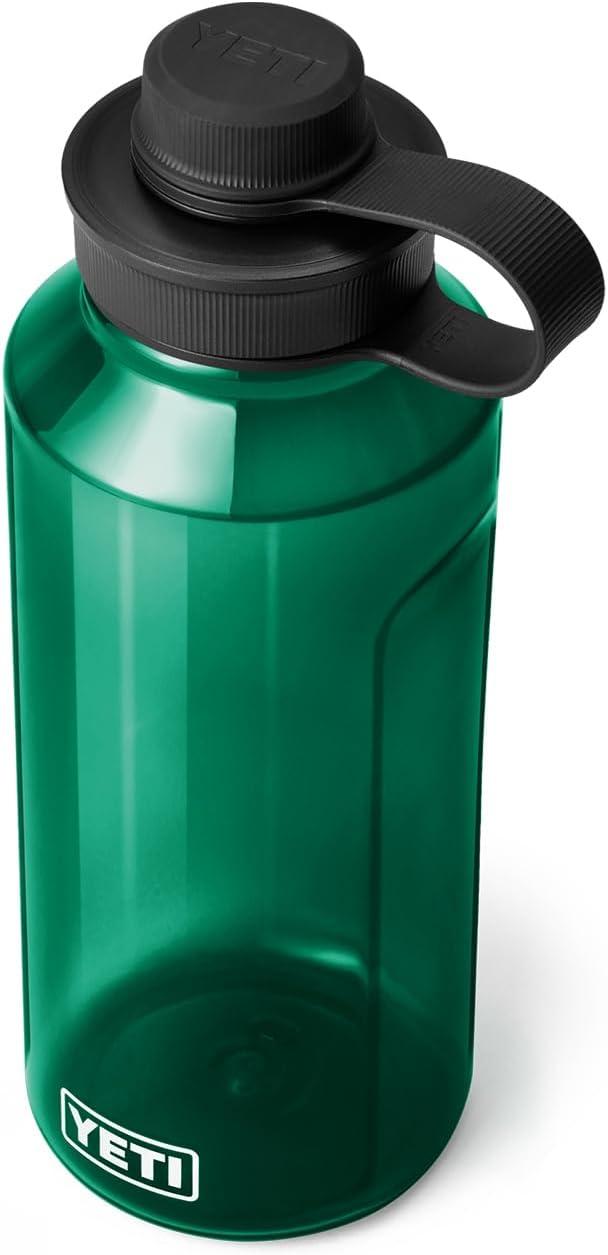 imageYETI Yonder Water Bottle with Yonder Tether Cap Lightweight Leakproof and BPAFreeBlack Forest Green