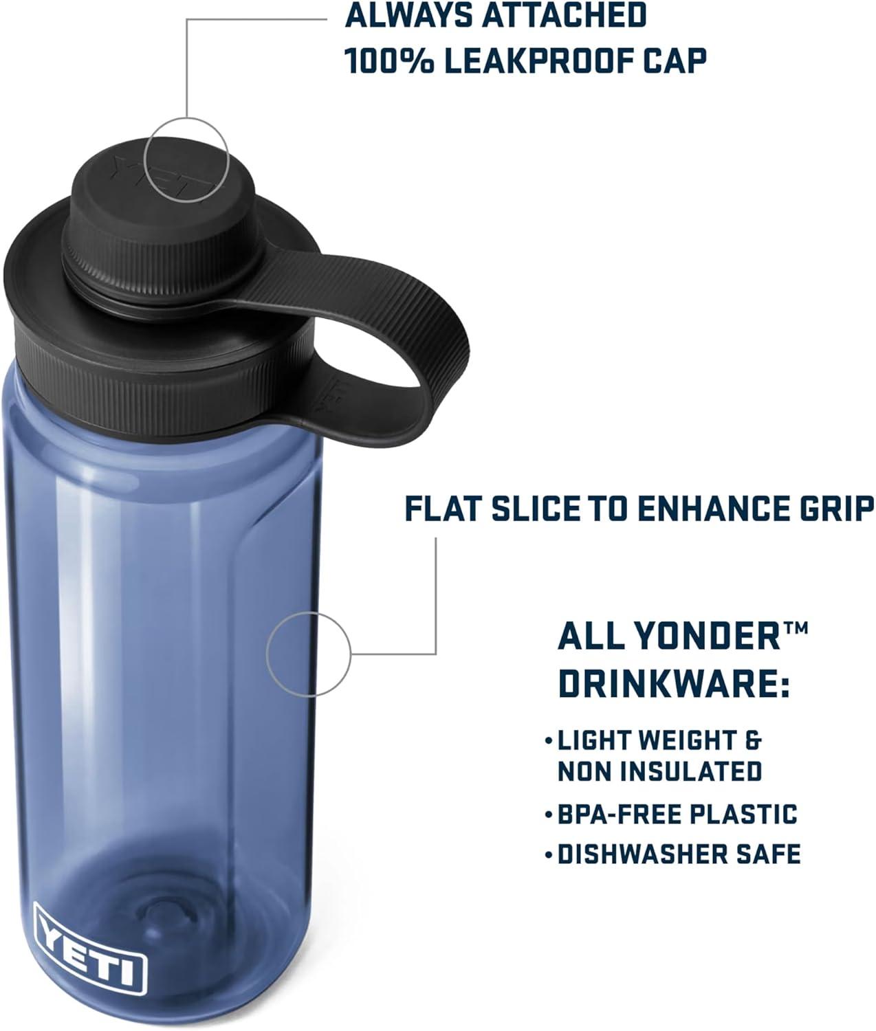 imageYETI Yonder Water Bottle with Yonder Tether Cap Lightweight Leakproof and BPAFreeCosmic Lilac