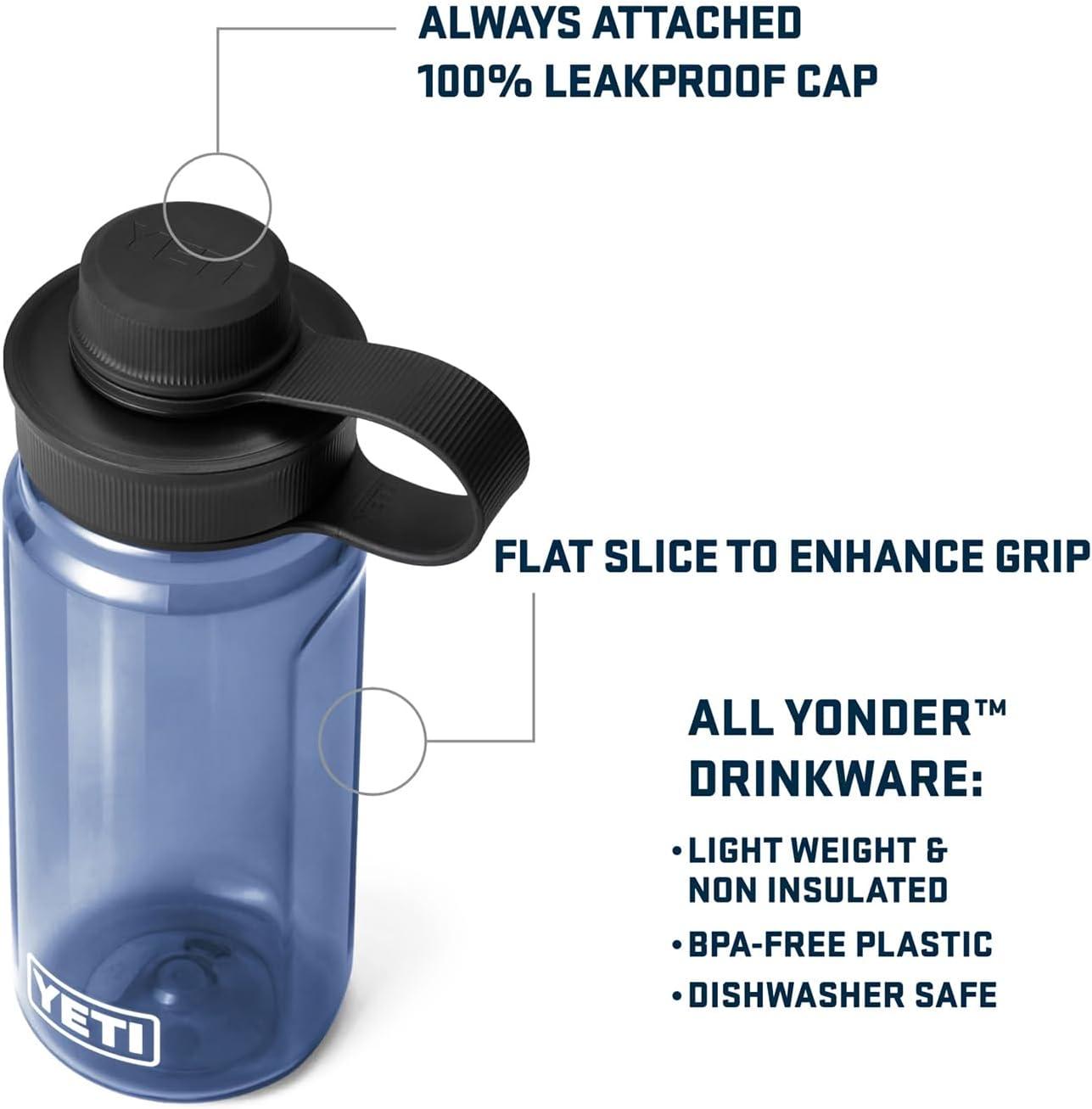 imageYETI Yonder Water Bottle with Yonder Tether Cap Lightweight Leakproof and BPAFreeTropical Pink