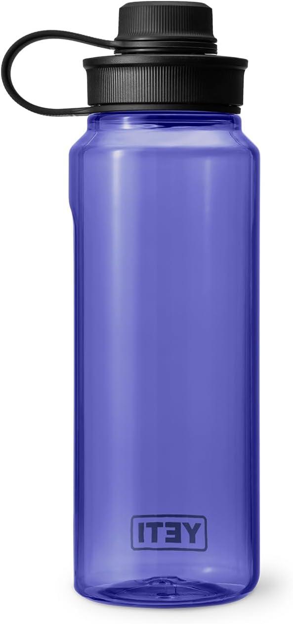 imageYETI Yonder Water Bottle with Yonder Tether Cap Lightweight Leakproof and BPAFreeUltramarine Violet