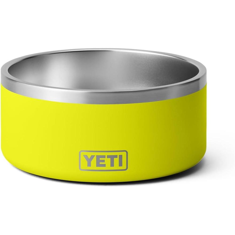 imageYETI Boomer 8 Stainless Steel NonSlip Dog Bowl Holds 64 OuncesFirefly Yellow