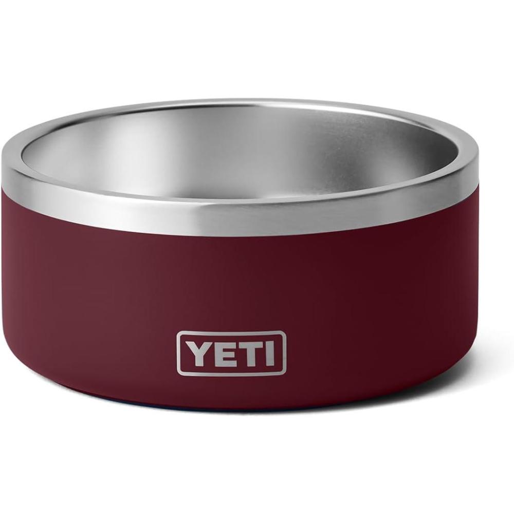 imageYETI Boomer 8 Stainless Steel NonSlip Dog Bowl Holds 64 OuncesWild Vine Red