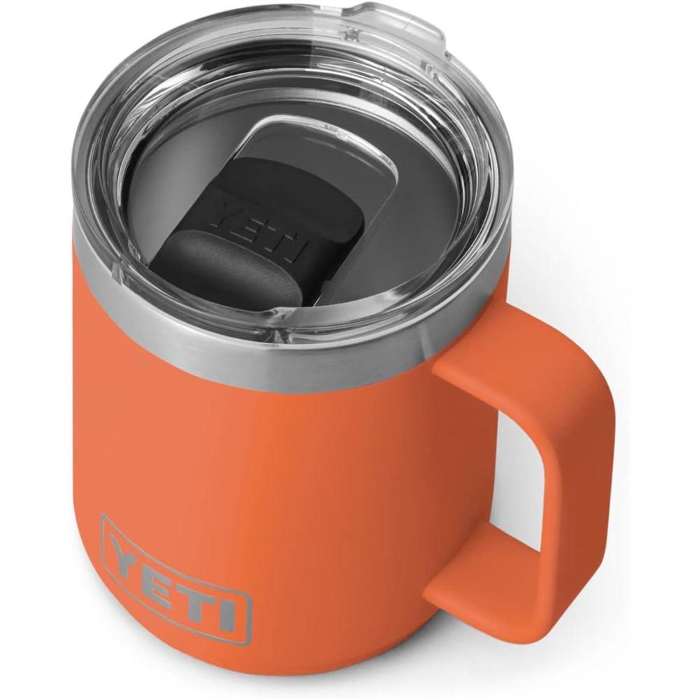 imageYETI Rambler 10 oz Stackable Mug Vacuum Insulated Stainless Steel with MagSlider Lid WhiteHigh Desert Clay