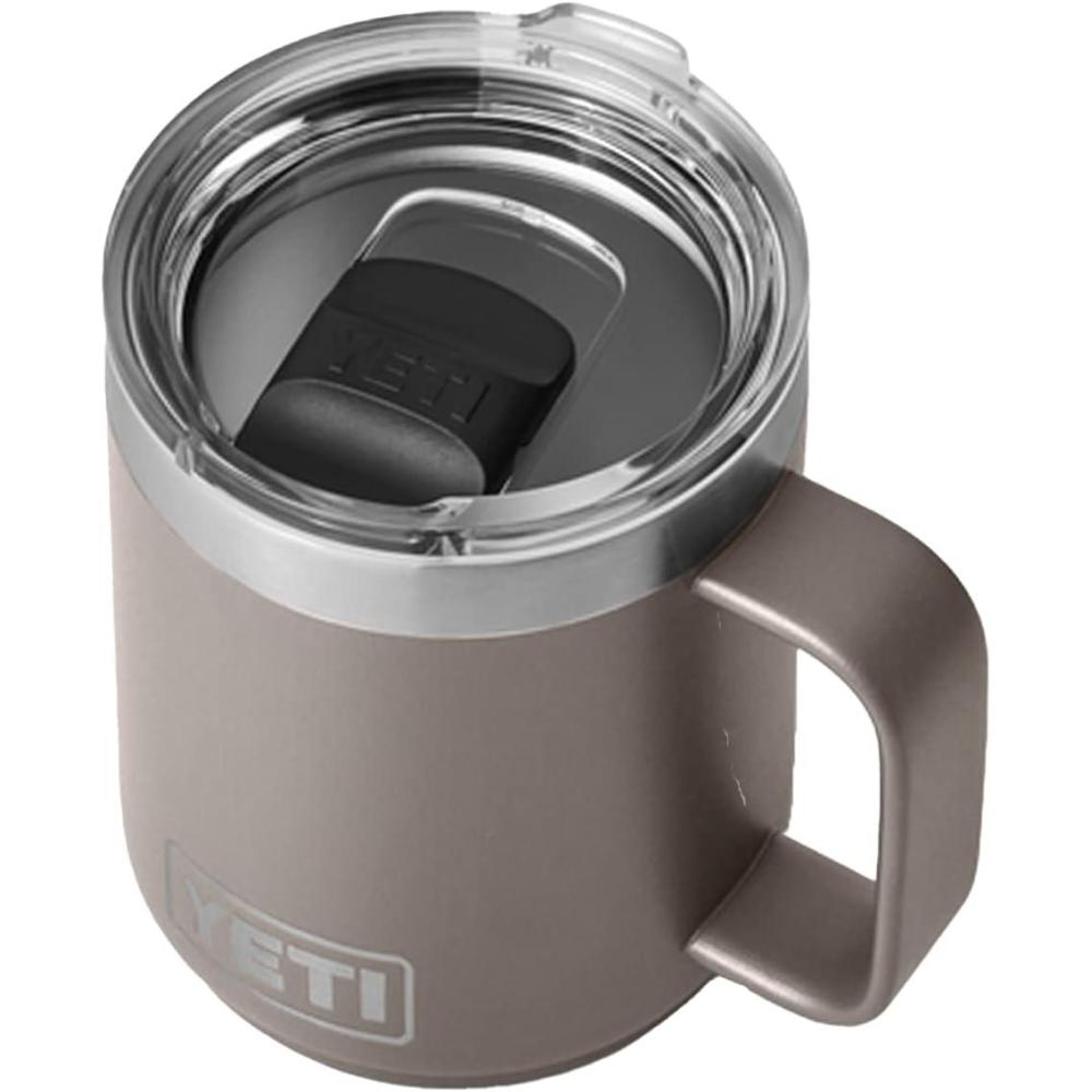 imageYETI Rambler 10 oz Stackable Mug Vacuum Insulated Stainless Steel with MagSlider Lid WhiteSharptail Taupe