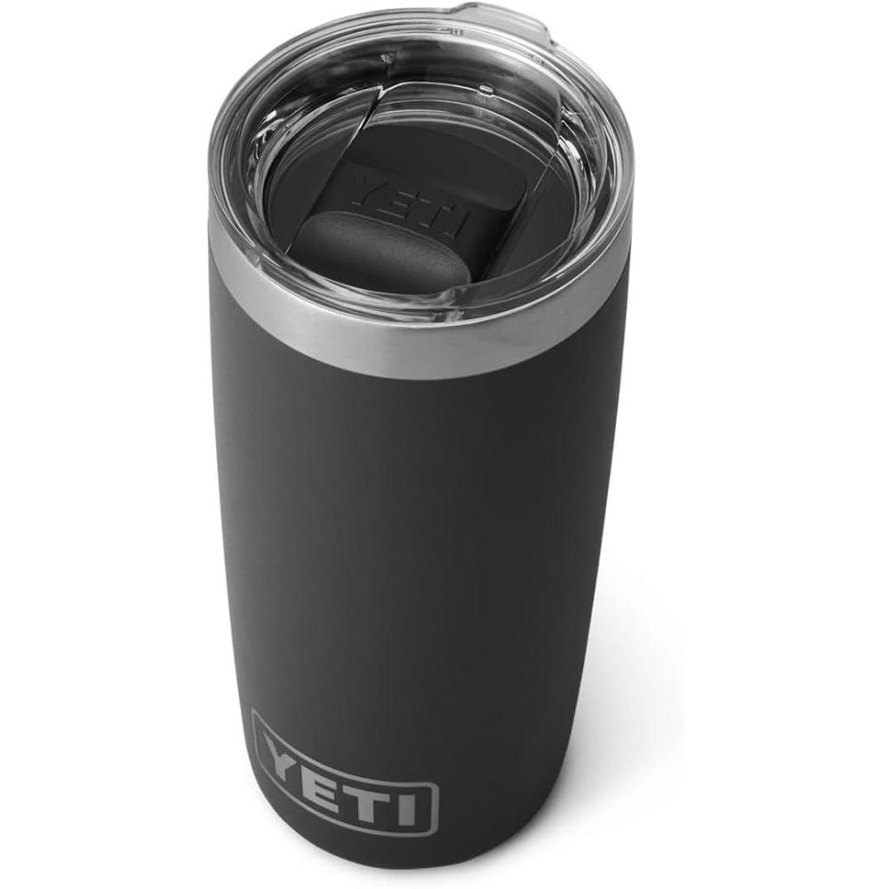 imageYETI Rambler 10 oz Tumbler Stainless Steel Vacuum Insulated with MagSlider Lid WhiteBlack