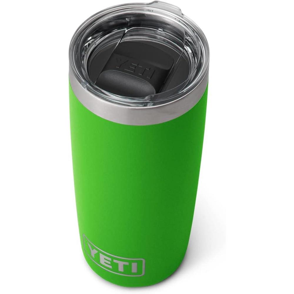imageYETI Rambler 10 oz Tumbler Stainless Steel Vacuum Insulated with MagSlider Lid WhiteCanopy Green