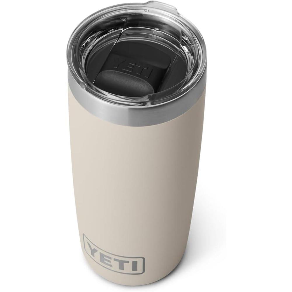 imageYETI Rambler 10 oz Tumbler Stainless Steel Vacuum Insulated with MagSlider Lid WhiteCape Taupe
