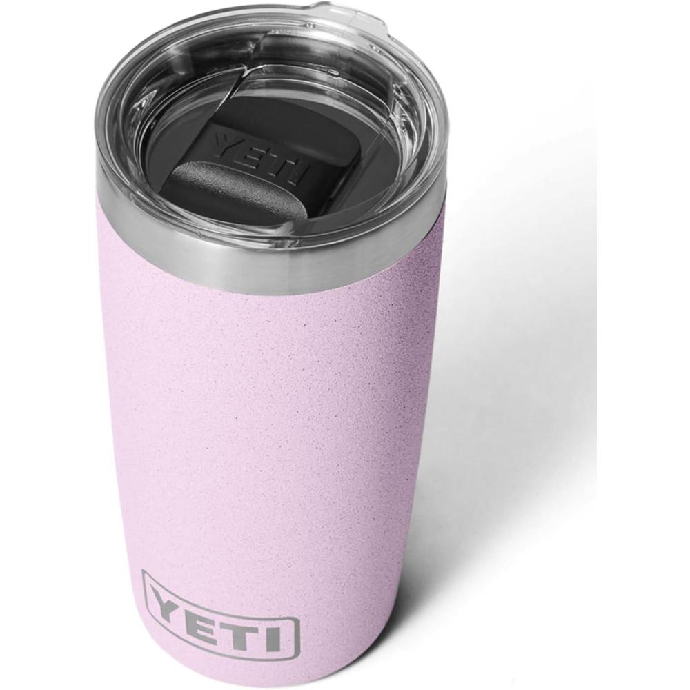 imageYETI Rambler 10 oz Tumbler Stainless Steel Vacuum Insulated with MagSlider Lid WhiteCherry Blossom
