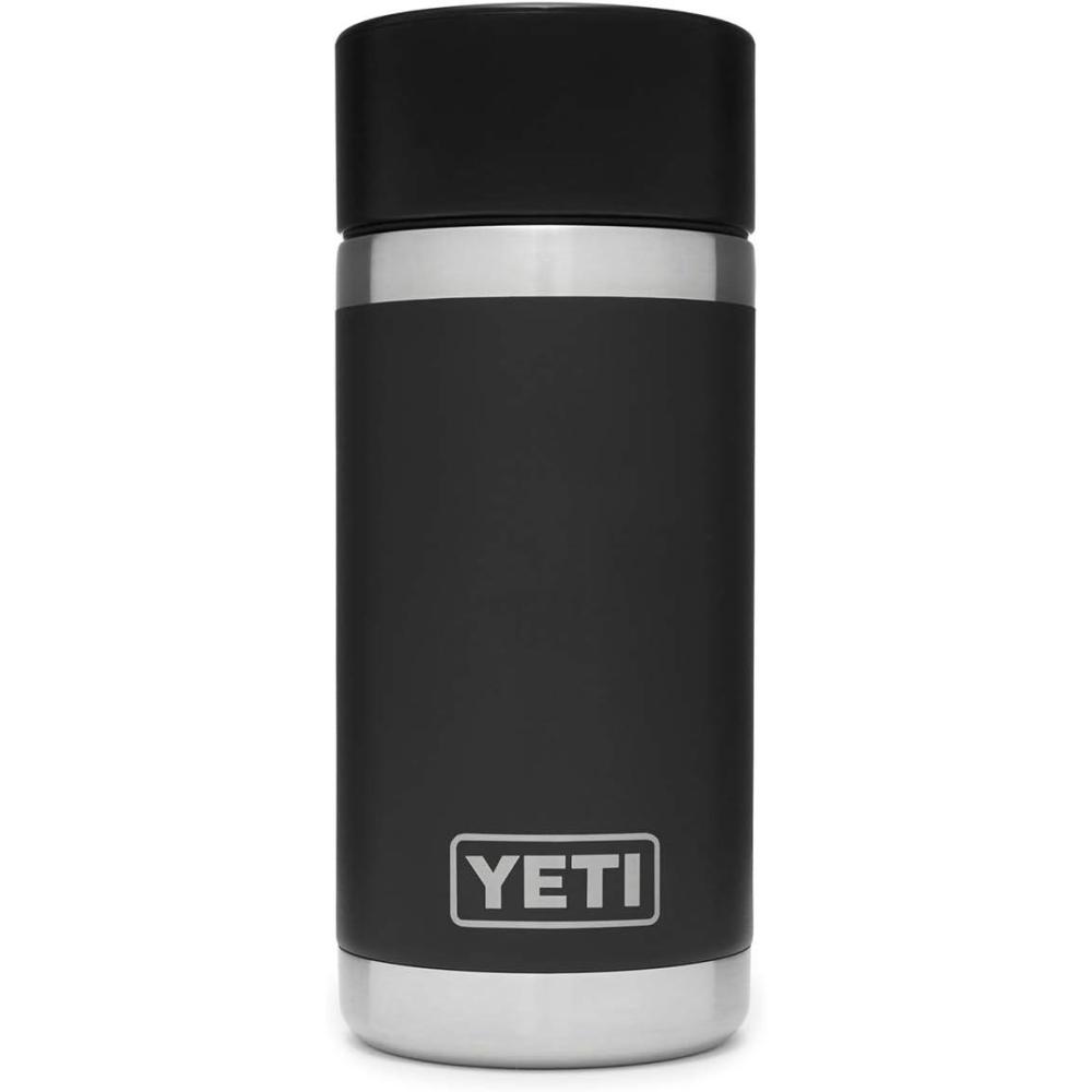 imageYETI Rambler 12 oz Bottle Stainless Steel Vacuum Insulated with Hot Shot CapBlack