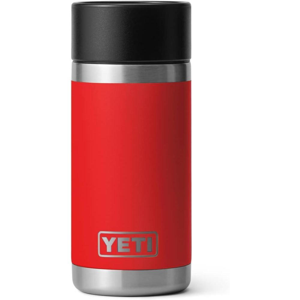 imageYETI Rambler 12 oz Bottle Stainless Steel Vacuum Insulated with Hot Shot CapRescue Red