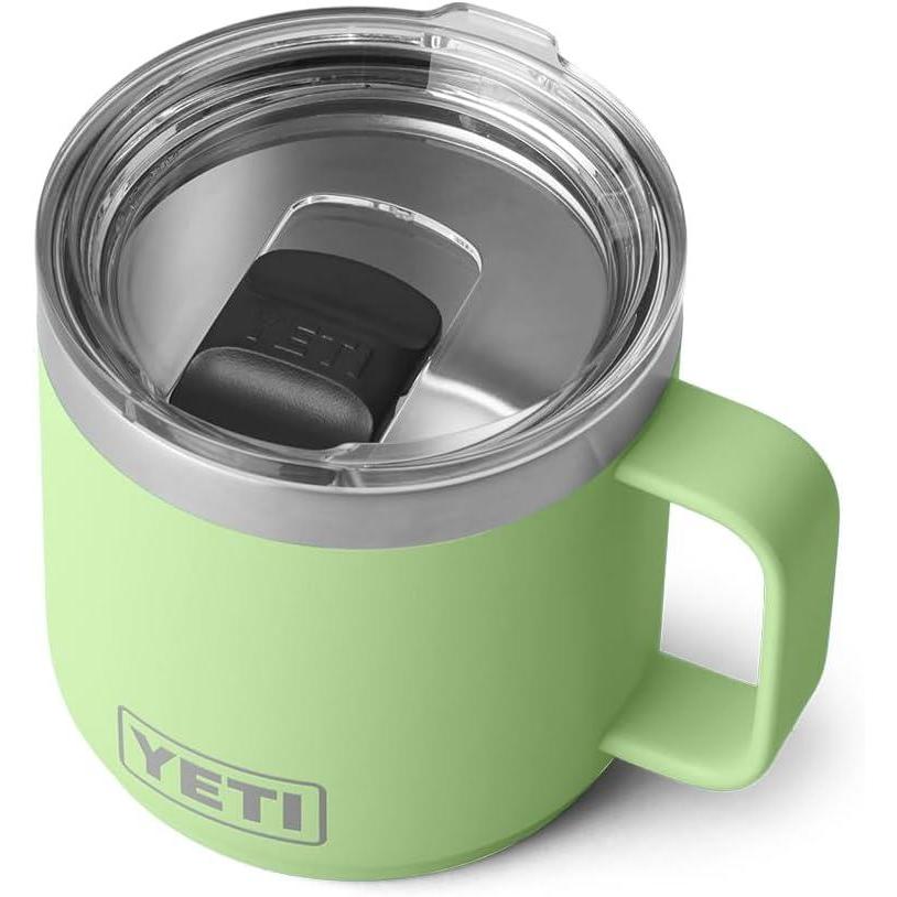 imageYETI Rambler 14 oz Stackable Mug Vacuum Insulated Stainless Steel with MagSlider LidKey Lime
