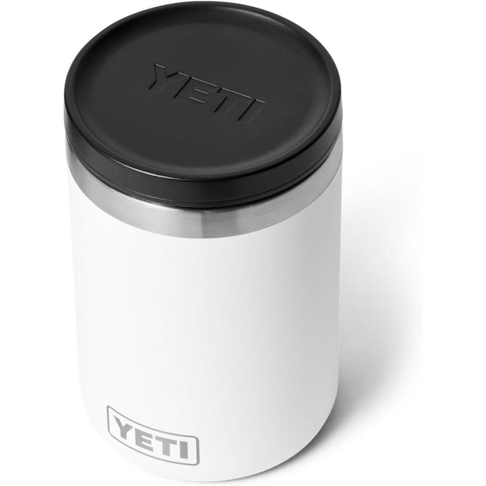 imageYETI Rambler 16 oz Food Jar Vacuum Insulated Stainless Steel With Airtight Lid BlackWhite