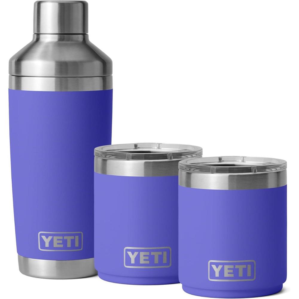 imageYETI Rambler 20 oz Cocktail Shaker 2 10 oz Stackable Lowball 20 Vacuum Insulated Stainless Steel with MagSlider Lid Ultramarine Violet