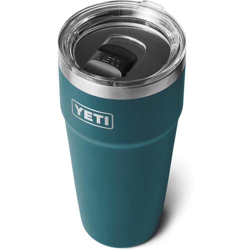 imageYETI Rambler 30 oz Stackable Tumbler Stainless Steel Vacuum Insulated with MagSlider LidAgave Teal