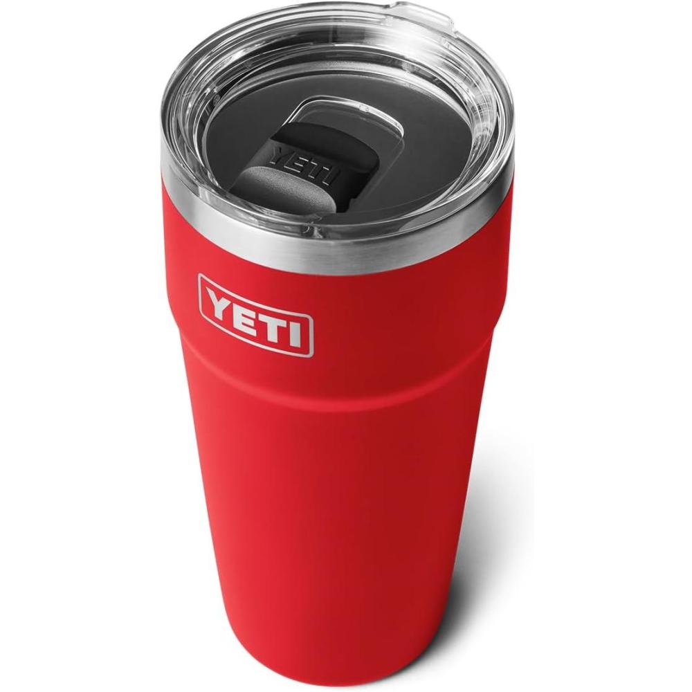 imageYETI Rambler 30 oz Stackable Tumbler Stainless Steel Vacuum Insulated with MagSlider LidRescue Red