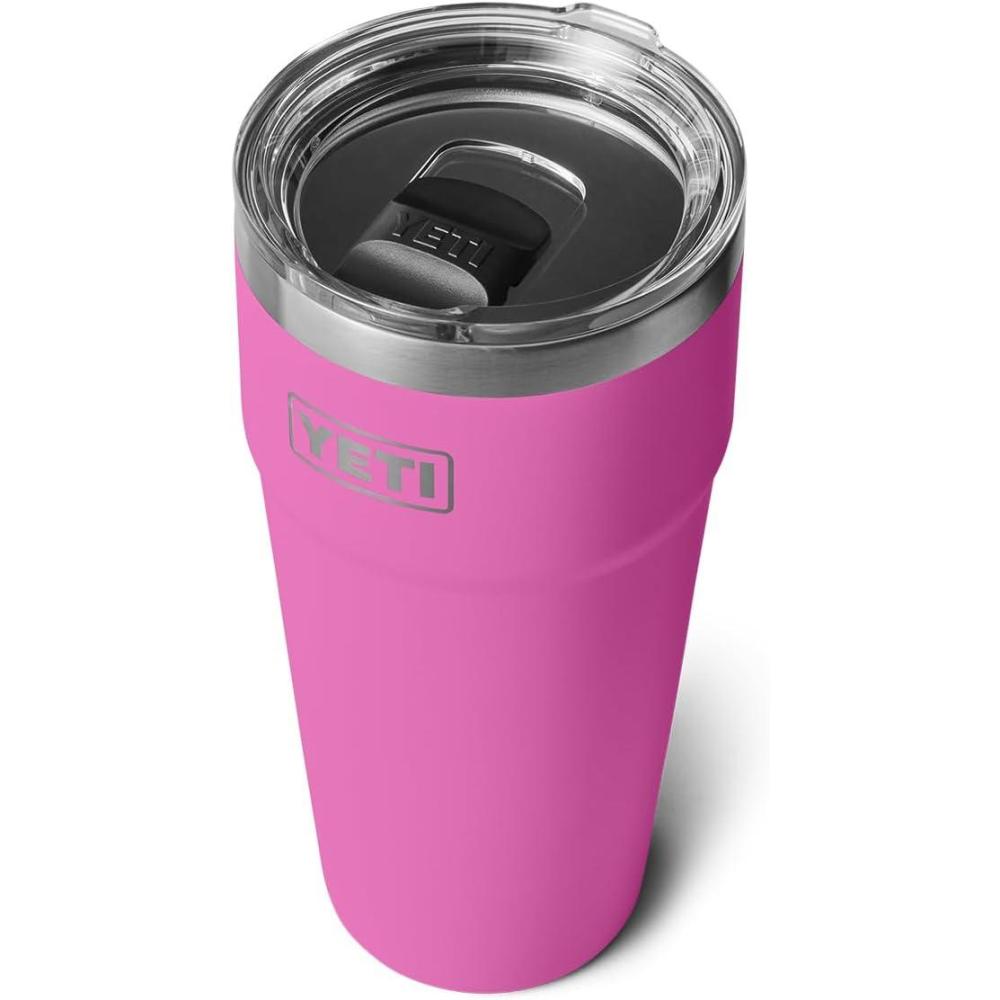 imageYETI Rambler 30 oz Stackable Tumbler Stainless Steel Vacuum Insulated with MagSlider LidWildflower Fuchsia