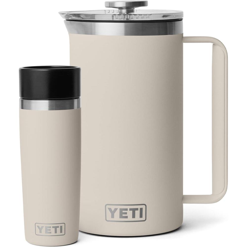imageYETI Rambler 34 oz French Press Coffee Maker 1 16 oz Travel Bottle Stainless Steel Cape Taupe