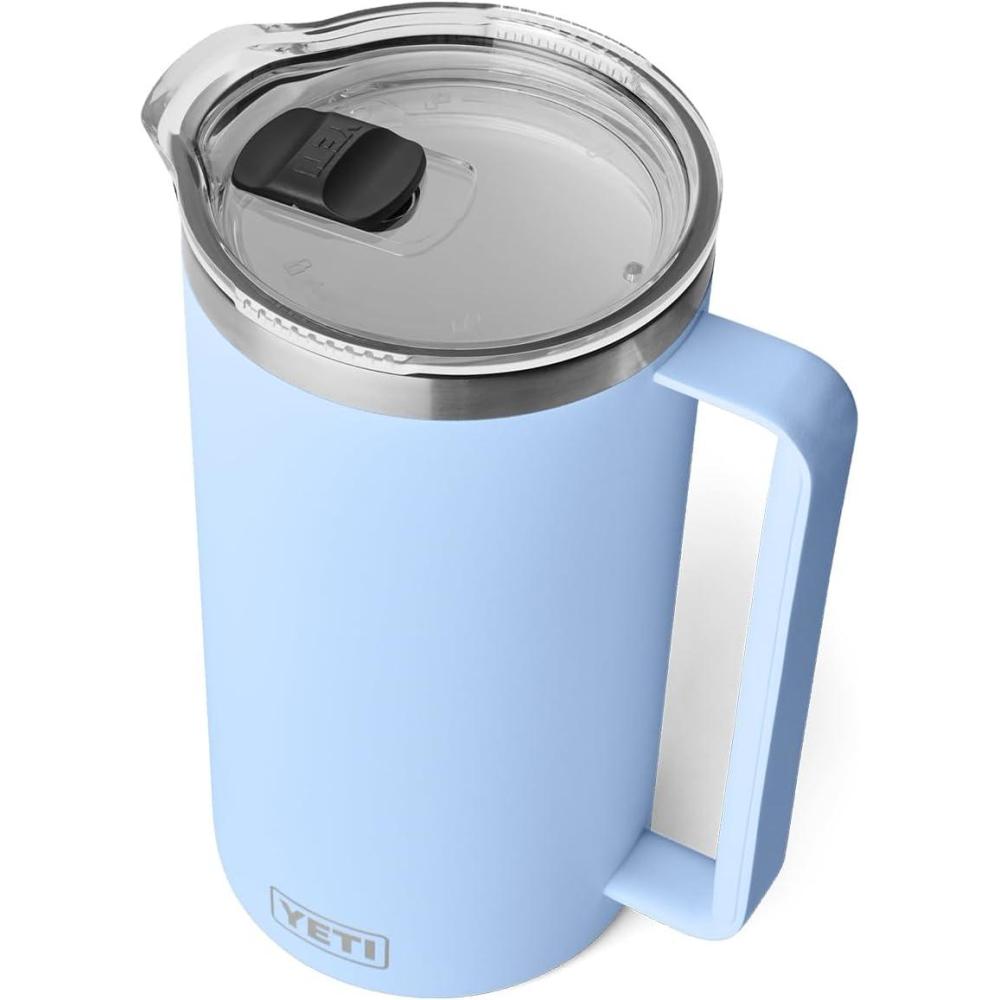 imageYETI Rambler 34 oz Pitcher Vacuum Insulated Stainless Steel with MagSlider Lid NavyBig Sky Blue