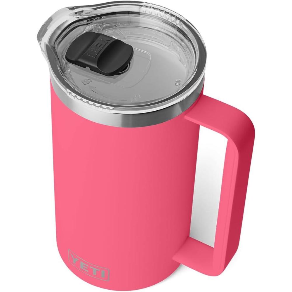 imageYETI Rambler 34 oz Pitcher Vacuum Insulated Stainless Steel with MagSlider Lid NavyTropical Pink