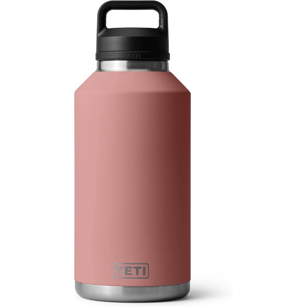 imageYETI Rambler 64 oz Bottle Vacuum Insulated Stainless Steel with Chug Cap NavySandstone Pink