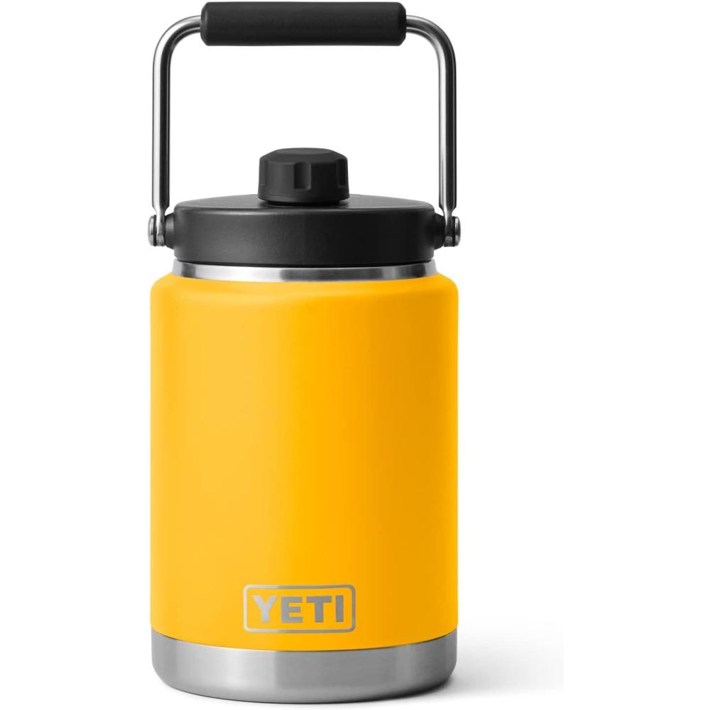 imageYETI Rambler Half Gallon Jug Vacuum Insulated Leakproof Stainless Steel with MagCapAlpine Yellow