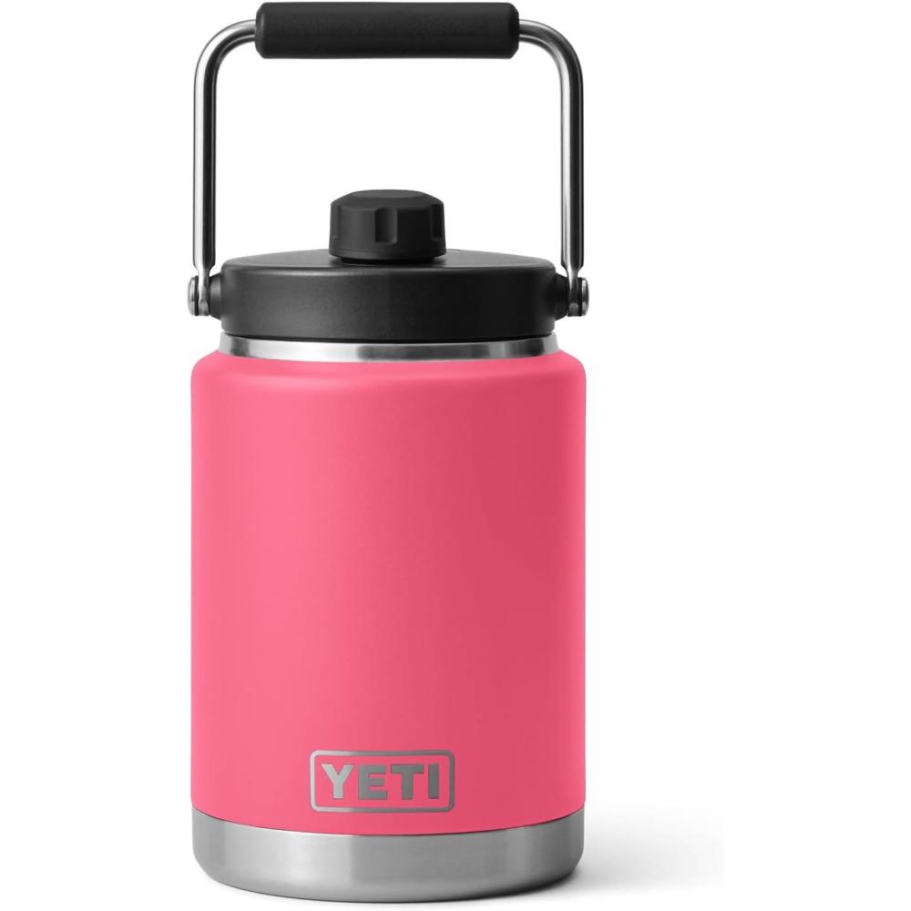 imageYETI Rambler Half Gallon Jug Vacuum Insulated Leakproof Stainless Steel with MagCapTropical Pink