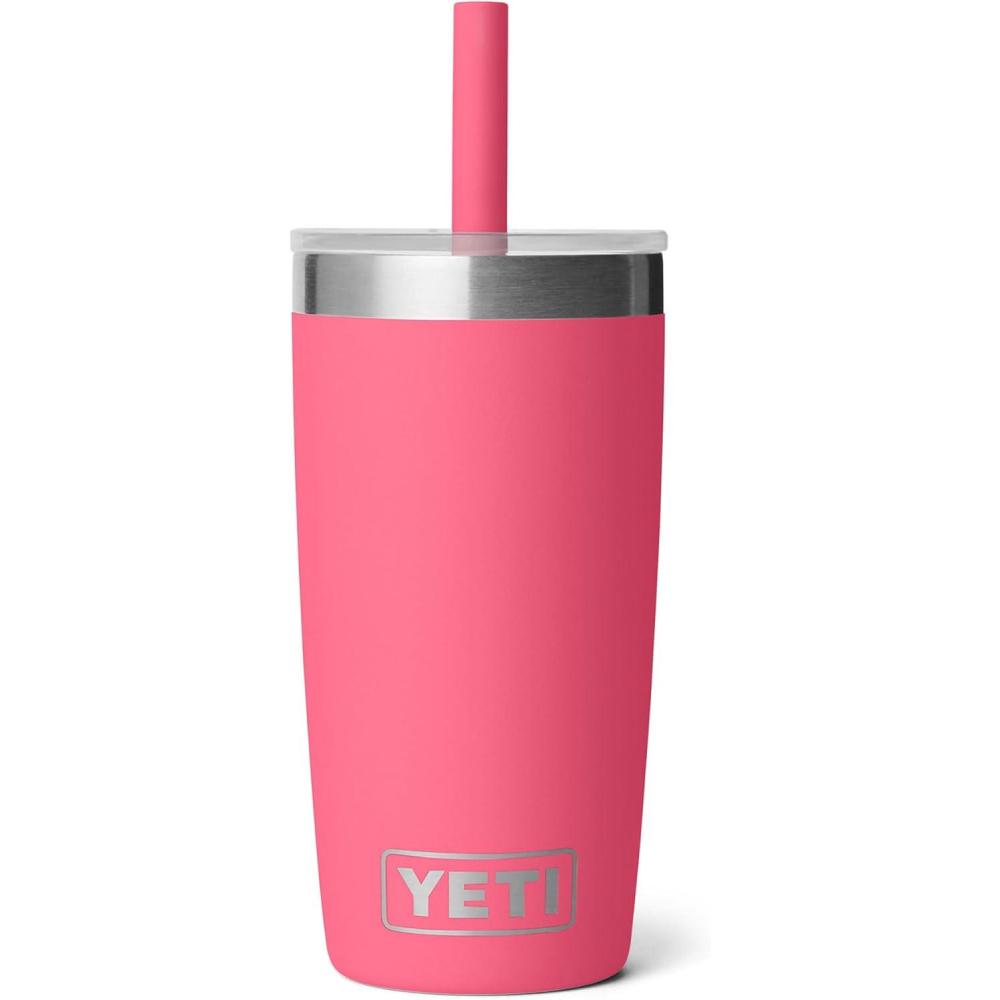 imageYETI Rambler Jr 10 Oz Tumbler with Silicone Straw LidTropical Pink