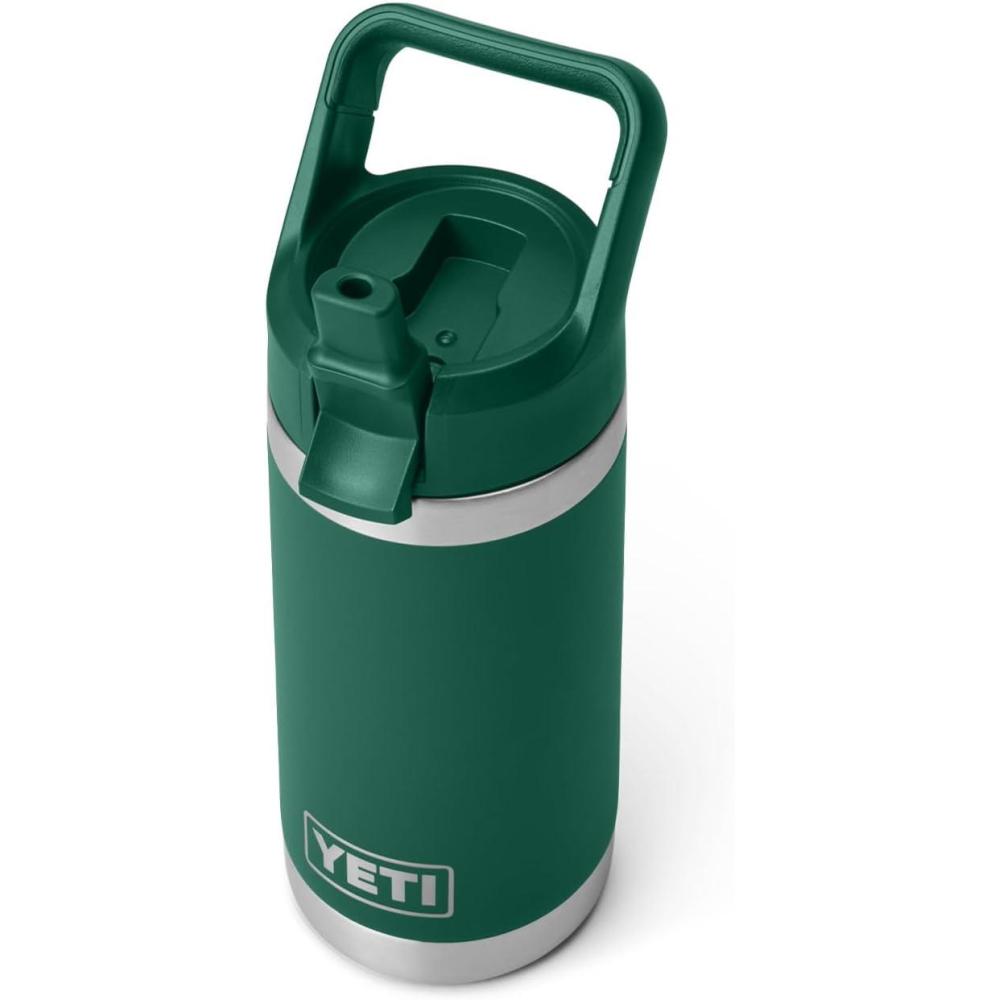 imageYETI Rambler Jr 12 oz Kids Bottle with Straw CapBlack Forest Green