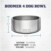 YETI Boomer 4, Stainless Steel, Non-Slip Dog Bowl, Holds 32 Ounces(Big Sky Blue)