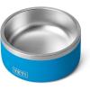 YETI Boomer 4, Stainless Steel, Non-Slip Dog Bowl, Holds 32 Ounces(Big Wave Blue)