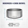 YETI Boomer 4, Stainless Steel, Non-Slip Dog Bowl, Holds 32 Ounces(Big Wave Blue)