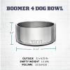 YETI Boomer 4, Stainless Steel, Non-Slip Dog Bowl, Holds 32 Ounces(Navy)