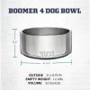 YETI Boomer 4, Stainless Steel, Non-Slip Dog Bowl, Holds 32 Ounces(Nordic Blue)