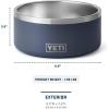 YETI Boomer 8, Stainless Steel, Non-Slip Dog Bowl, Holds 64 Ounces(Black Forest Green)