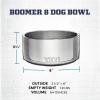 YETI Boomer 8, Stainless Steel, Non-Slip Dog Bowl, Holds 64 Ounces(Brick Red)